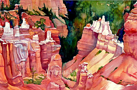 bryce canyon utah original painting
